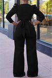 Sleeve Wrap Crop Top Pants Set 703-0-Outfit