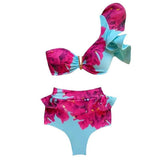 2025Bikini Split Bikini Women's New Lotus Edge Strap High