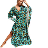 Fongt Middle Woven Polyester Loose Plus Size Bikini Smock Beach Dress Sunscreen Beach