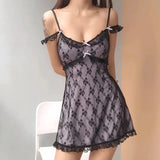 Bow Embroidered Mini