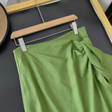 New Spring Style Split Design Feels Slim And Shows A Lean Half-Length Skirt.-Outfit