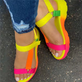 Summer Sandals Big Size 43 Multi Colors Casual Shoes Woman Flat Dropship Comfortable Sandals Female Light