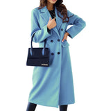 Fongt Women's Clothing In The Autumn And Winter Of 2025 Simple Double-Rowed Long-Sleeved Collar Button