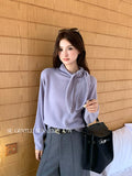 Fongt Xixi 2025 New Korean Version Of Elegant Long-Sleeved Wool Bottom Knitted Sweater Top 25386