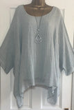 Fresh And Sweet Long Sleeve Top Loose-fitting Batwing