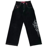 Wide-Leg Jeans Men Y2K Hip-Hop Harajuku High-Quality Street Rest 1028-1-Outfit