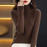 Fongt Autumn Winter New Turtleneck Sweater Set Slim Thin Close-Fitting Knit Bottom With Coat Money-Outfit