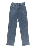 Washed Split Boyfriend Jeans-Outfit