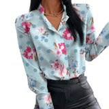 Collar Long Sleeve Office Lady