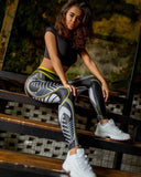 Printed Yoga Hip Raise High Waist
