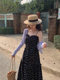 Fongt Xixi 2025 Spring New Korean Version Of Temperament Long-Sleeved Knitted Cardigan Women Sunscreen Shawl Women 25229