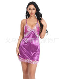 Underwear Sexy Lace Lace Sleeping Dress Back Hollow Out Sexy Pajamas-Outfit