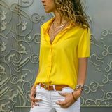 Color Intellectual Style Women's Short Sleeve