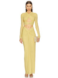 Spring New Women's Temperament Sexy Long-Sleeved T Ruth-Envested Dress