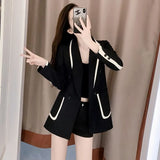 Fongt Jacket Female Autumn New Temperament Slim Small Design Sense Small Suit Jacket Small Tide-Outfit