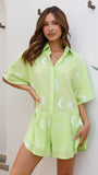 Fongt Summer New Hot Style Casual Simple Wide Leg Casual Short Jumpsuit-88192-Outfit