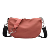 Ladies Nylon Underarm Crossbody Bag-Outfit