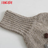 Women Beading Flowers Turtleneck Sweater Jumper Female Elegant Oversize Pullovers Chic Tops