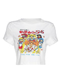 Anime Graphic Crop Top-Outfit
