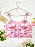 Sexy Pure Desire Wind Small Vest Hot Girl Outside Wear A Chest Slim Front Buckle Type-Outfit