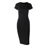 O-Neck Short Sleeve Office Ladies