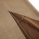 Sued Brown Maxi Skirt-Outfit