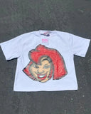Original Sufu Ancient Animation Head Printed Graphics T-Shirt Y2k Blouse Street Oversized T-Shirt Gothic Animation Short Sleeves-Outfit