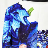 Fongt New Star Temperament Fashion Digital Print Casual Suit Trousers Set Two Sets
