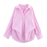 Fongt 2025 New Women's Fashion Simple Bat Sleeve Silk Shirt