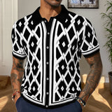 Fongt Men's POLO Shirt Summer New Jackfflower Short Sleeves