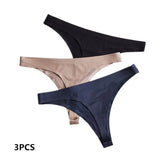 Ice Silk Thong Panties Sexy Women Underwear Female G-string Panties Solid Briefs For Ladies Low Waist Seamless