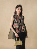 Chinese Style Chinese Style Tang Dynasty Black Waistcoat Women's Summer Vest Unique Super Beautiful Jacket Jacket-Outfit