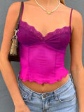 Sheer Mesh Fungus Cami Top-Outfit