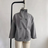 Fongt Autumn And Winter New Quality Commuting Comfortable Collar Double Buckle Coat