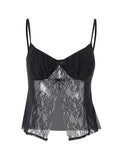 Sexy Cami Top with Bow Lace