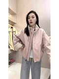 Short Plus Wool Lamb Coat Female Autumn And Winter New 2024 Korean Version Popular Small Thick Warm Jacket-Outfit