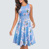 Floral Lace Patchwork Sleeveless Tunic Party