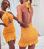 Up Short Wrap Bodycon