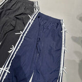 Lace Stripe Bow Trackpants-Outfit