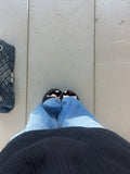Vintage V-Neck Oversized Loose Sweater-Outfit