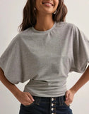 Fongt Korean Version Design Round Collar Collar Collar Short-Sleeved T-Shirt For The Summer New Simple And Pure Color Loose Top