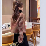Fongt Spring Autumn Temperament New Loose Long-Sleeved Top With French Round Collar Short High-End Small Fragrant Women's Coat