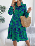 Fongt 2025 Casual Casual Leopard-Print Long-Sleeved Shirt Skirt Women's Clothing
