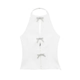 Spring Jewelry Bow Neckline Slimming Blouse 2793777-Outfit