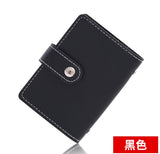Style New Woman Small Card ID Holders Ladies PU Leather 26 Slots Visiting Card ID Holder