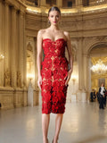 Sexy Long Dress Woman 2025 Spring New Fashion Three-Dimensional Flowers Splicing High-End Feel Breasts