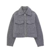 Fongt Women's Women's 2024 New Bead Short Jacket-Outfit