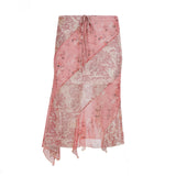 Fongt Cloth Forget To Be Careful Hot Babes Rags Rags Side Irregular Long Skirt Holiday Style Thin Mesh Dress