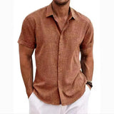 Fongt Men's Linen Short-Sleeved T-Shirts For Free-Fitting Sweatshirts For Men's Short-Sleeved Cotton Shirts Beach Plus-Size Men's Short-Sleeved