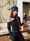 Fongt Xixi 2025 Autumn White Standard Temperament Tiansi Slanted Neck Shirt Lady 100 Cloth Women 89507